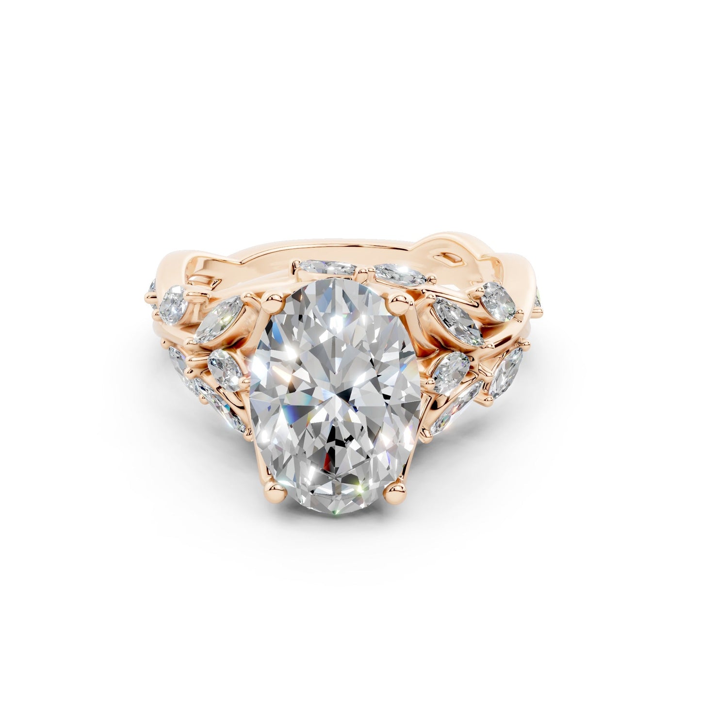 AF532 Oval Floral
