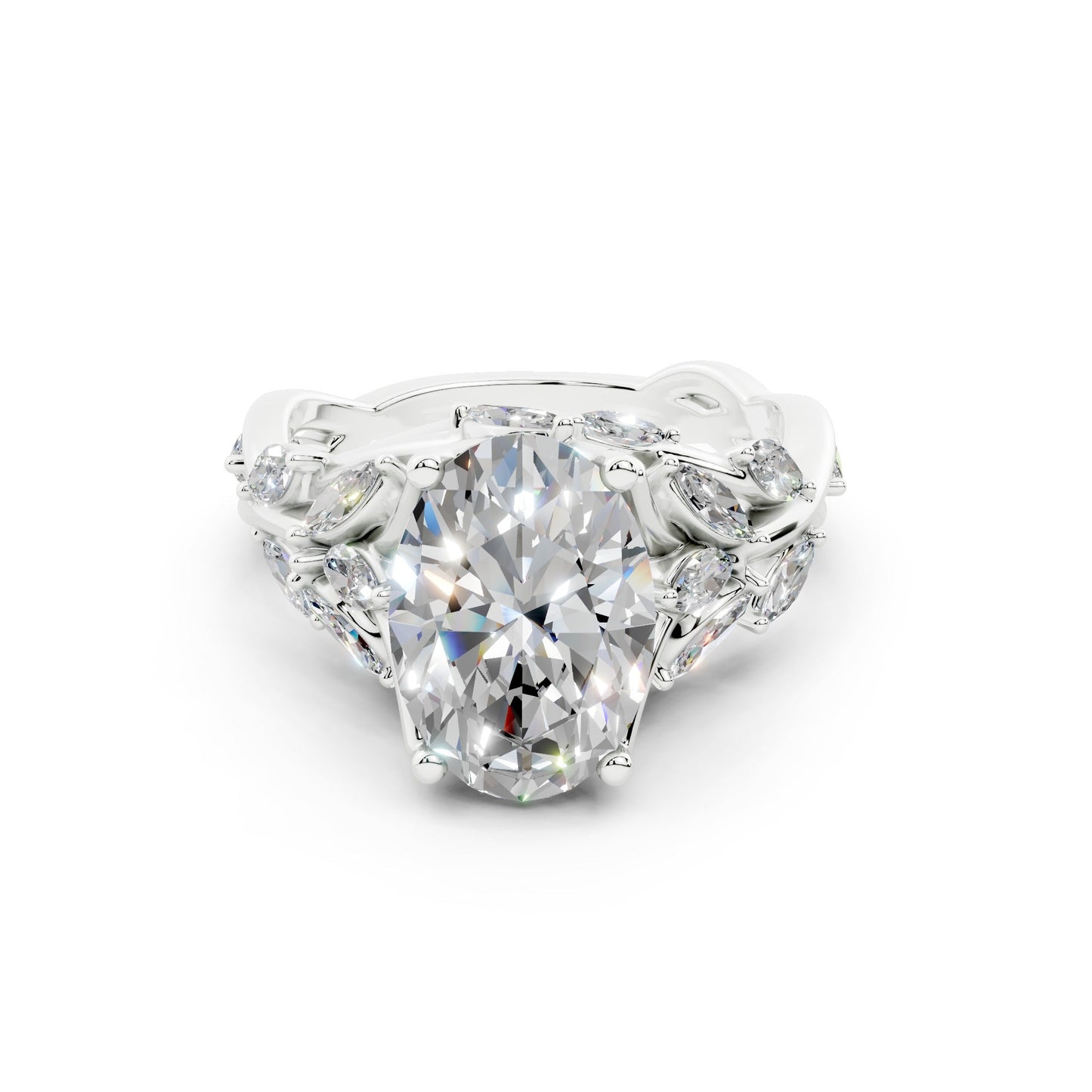 AF532 Oval Floral