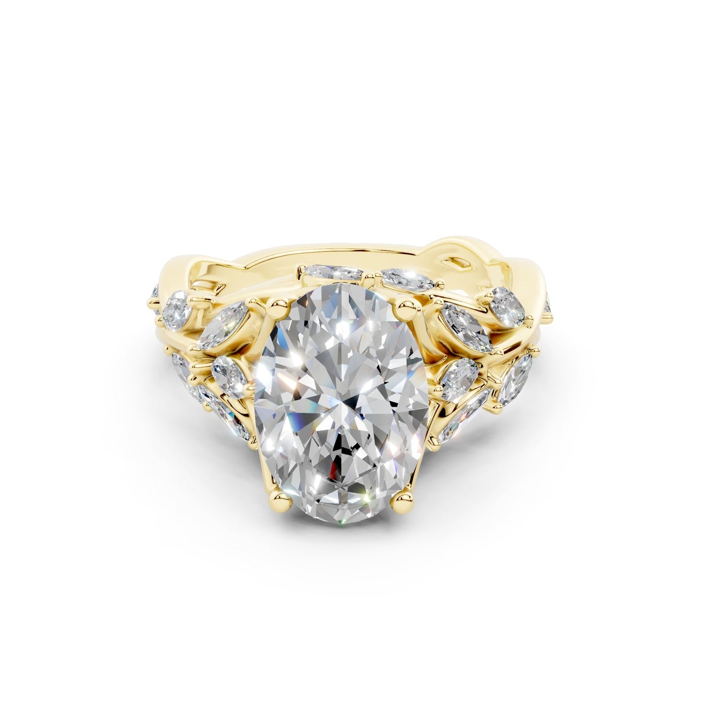 AF532 Oval Floral